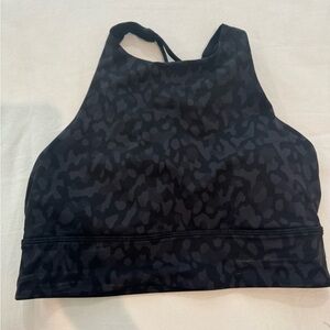 High Neck Cheetah Lululemon Sports Bra